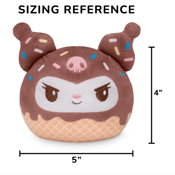 Sanrio Reversible 4" Plushie - My Melody Hello Kitty Kuromi Officially Licensed - Picture 4 of 10